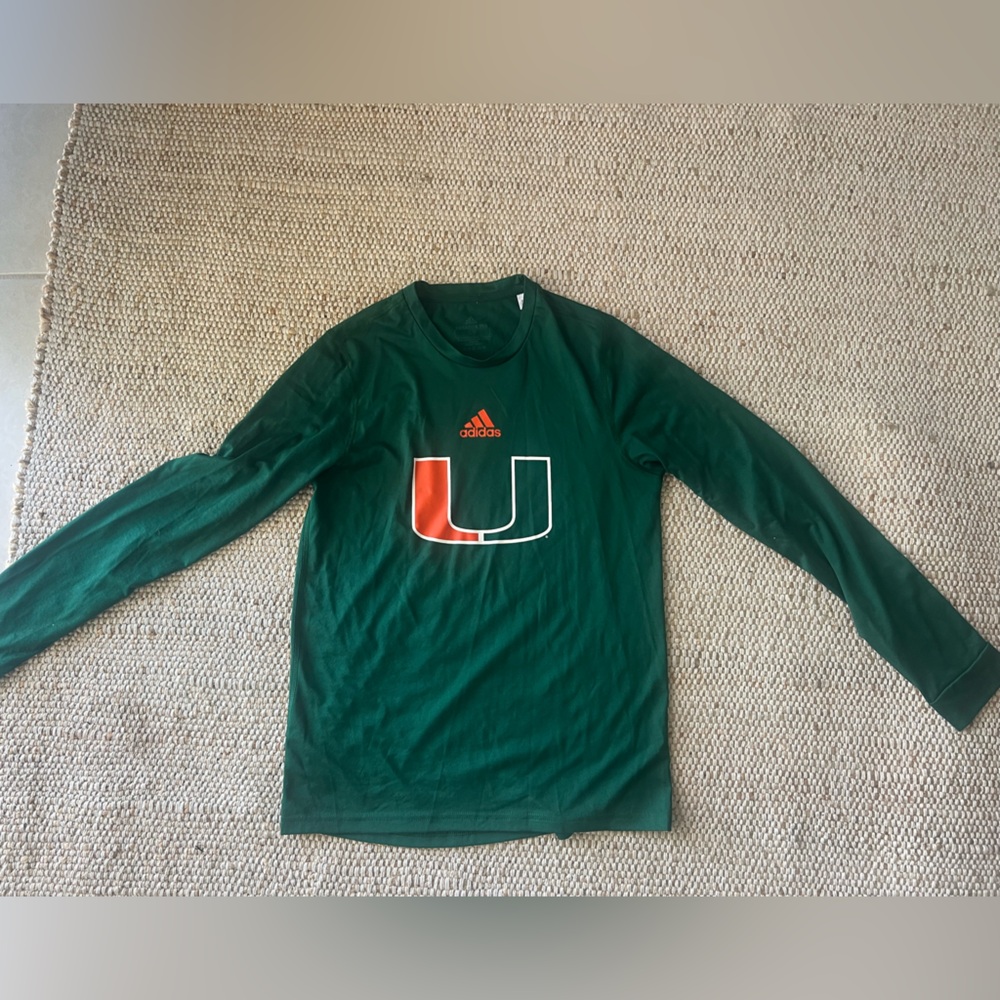 University of Miami Adidas long sleeve